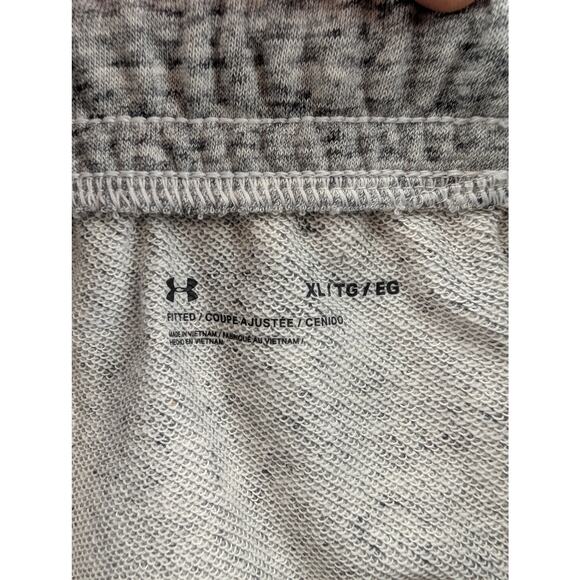 NWT Under Armour UA Rival Terry Men's 10" Shorts in Onyx White size XL - Picture 6 of 7